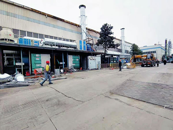 安徽合肥市某知名企业喷漆房废气治理项目顺利完工